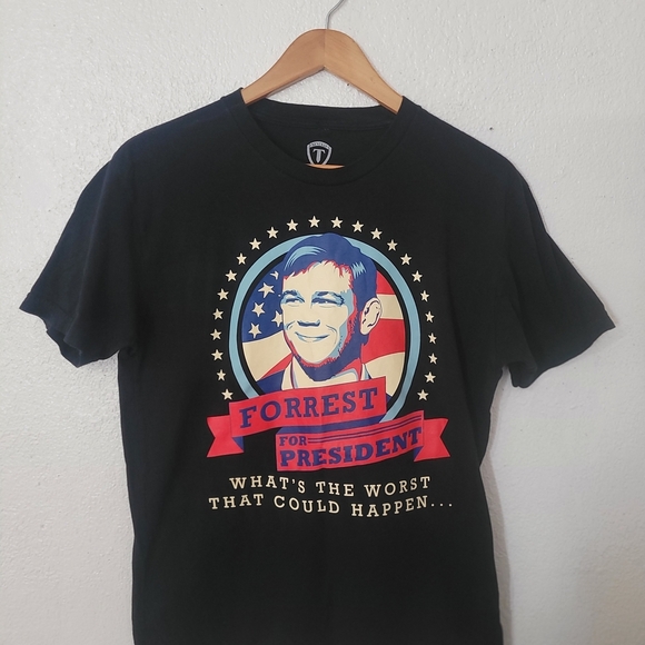 Other - Forrest for President Black T-Shirt
